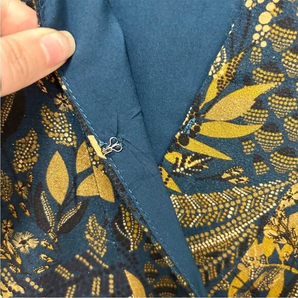 FARM Rio Teal Dotted Forest Lenzing Ecovero Viscose Wrap Mini Dress XS - Picture 3 of 12